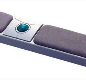 新品包邮ione爱旺有线三个按键LB35工业轨迹球USBPS2接口鼠标腕垫