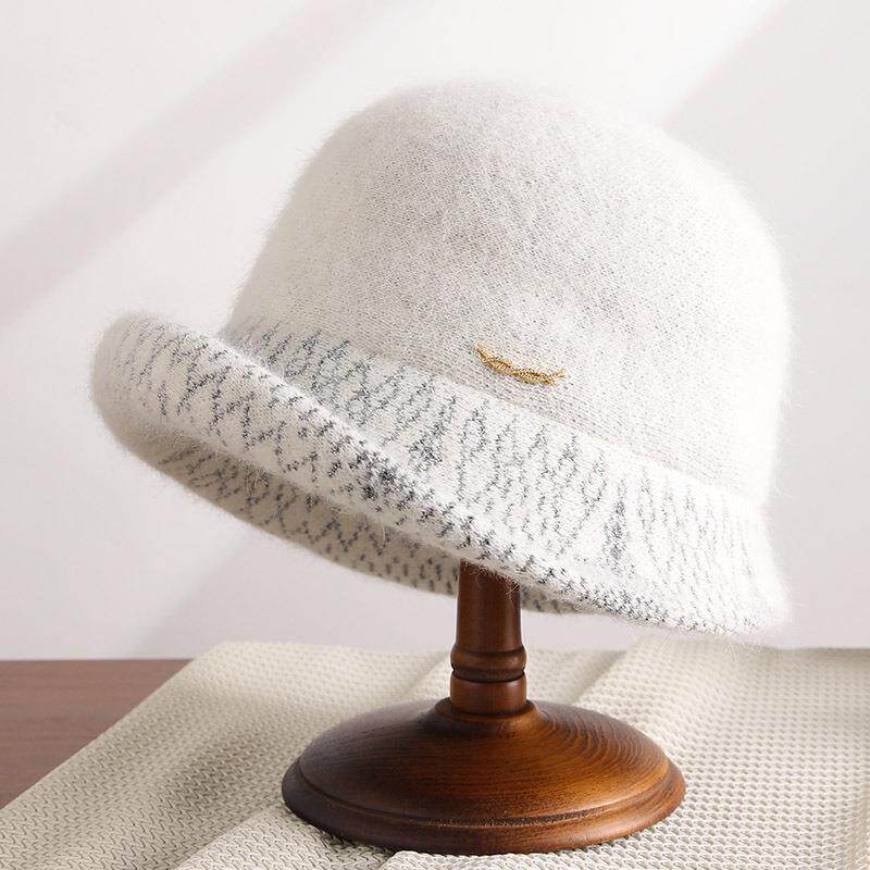 秋冬卷边兔毛渔夫帽女新款冬季羊毛保暖白色盆帽高级感显脸小礼帽,服饰配件/皮带/帽子/围巾,帽子,淘宝优惠券,粉丝福利购,淘宝优惠卷