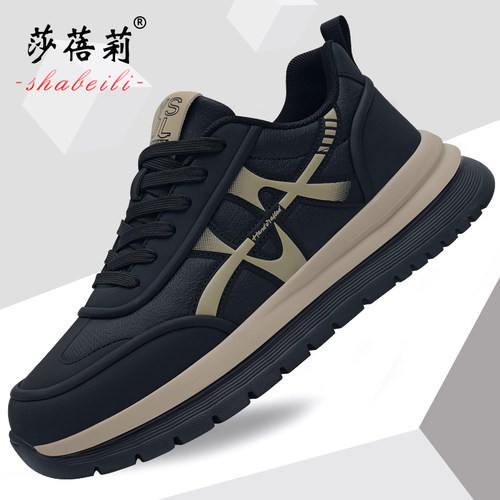 莎蓓莉冬季休闲鞋青春潮流皮面鞋