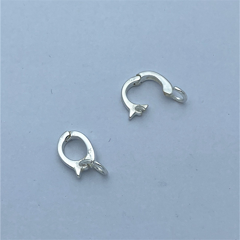 925银吊坠扣项链扣活口连接扣