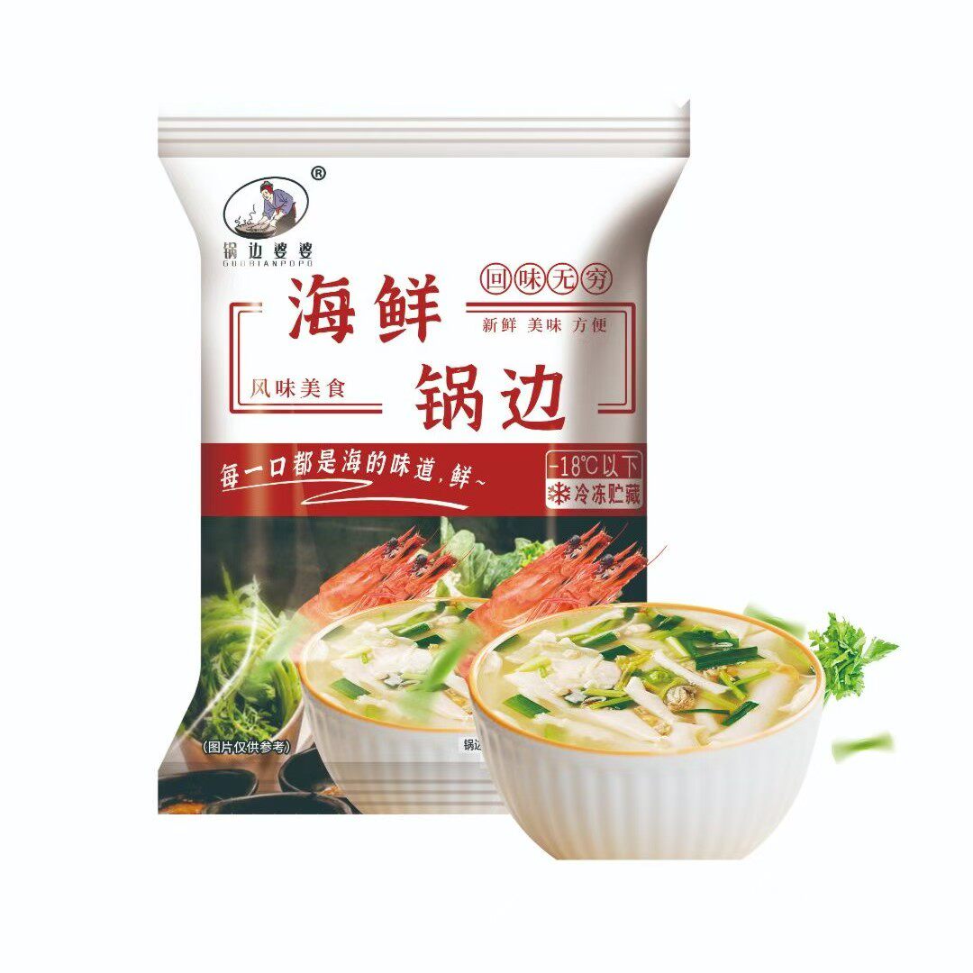 福建连江特产海鲜锅边150g*10袋