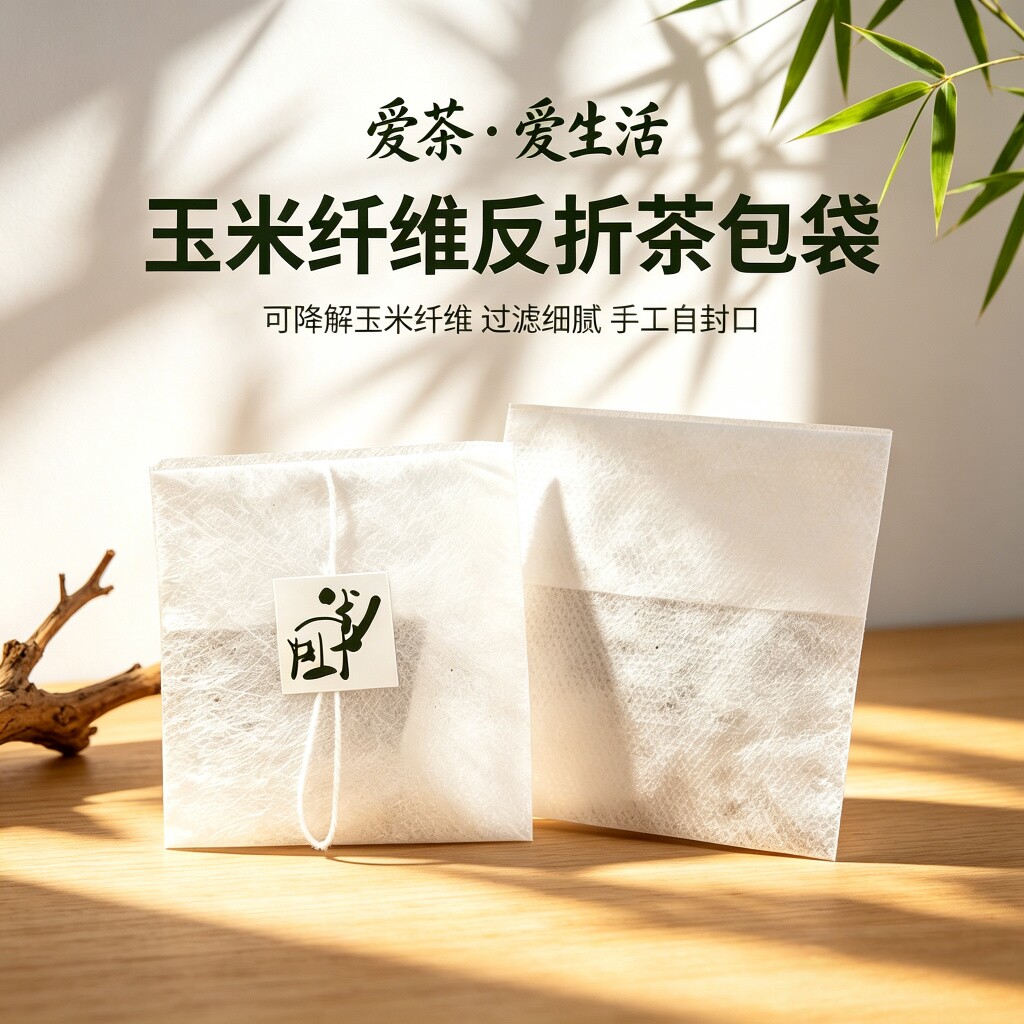 食品级玉米纤维反折袋反折挂耳设计水果茶冷泡茶专用茶包泡茶神器