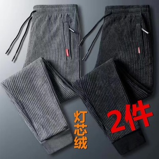 秋季 子2022新款 运动裤 ins秋冬潮牌卫裤 男士 春秋长裤 灯芯绒休闲裤