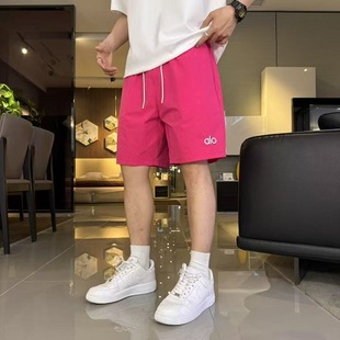 2025夏新款 男士 时尚 刺绣五分裤 美式 情侣沙滩中裤 轻薄速干休闲短裤
