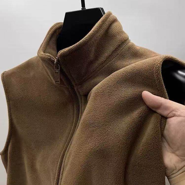 干活穿的摇粒绒开衫马甲男士秋冬季保暖立领坎肩外套奥粒绒夹克衫,男装,常规马甲,淘宝优惠券,粉丝福利购,淘宝优惠卷