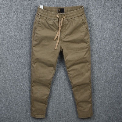 潮牌长裤宽松直筒弹力休闲