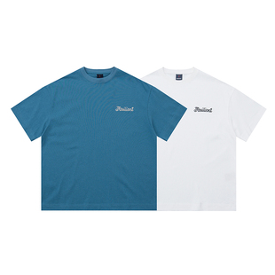 GentryPro短袖男300克重磅英文绣花设计2026夏季中性情侣潮牌T恤