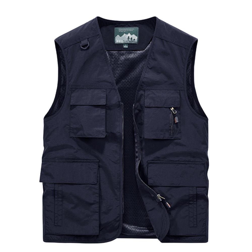 工装多口袋马甲工作服定制印logo多功能户外马夹钓鱼摄影战术背心