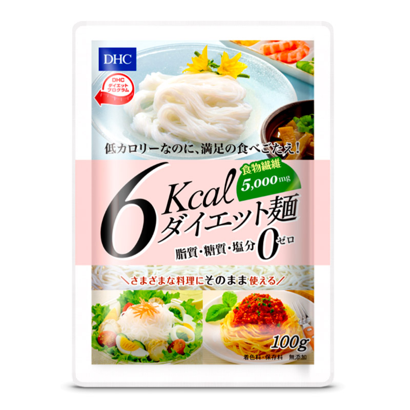 DHC六卡面条日本原装蝶翠诗6kcal低卡面条无糖质热量代餐速食主食