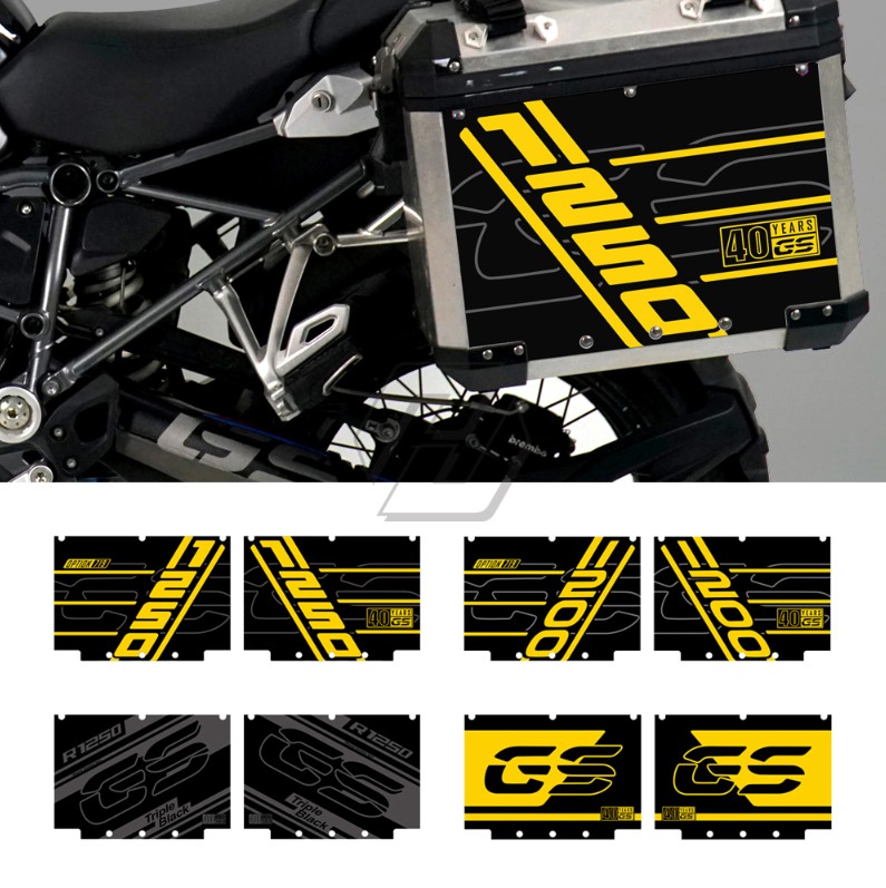 适用BMW机车 R1200GS R1250GS ADV金属边箱两侧贴花 反光贴片纸