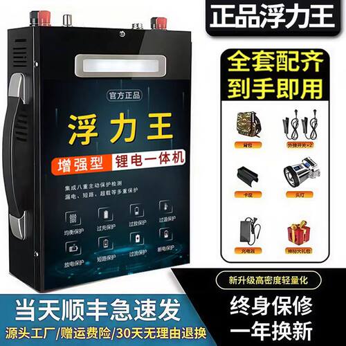 199v锂电池一体机大功率整套48V逆变一体便携新能源户外电瓶全套