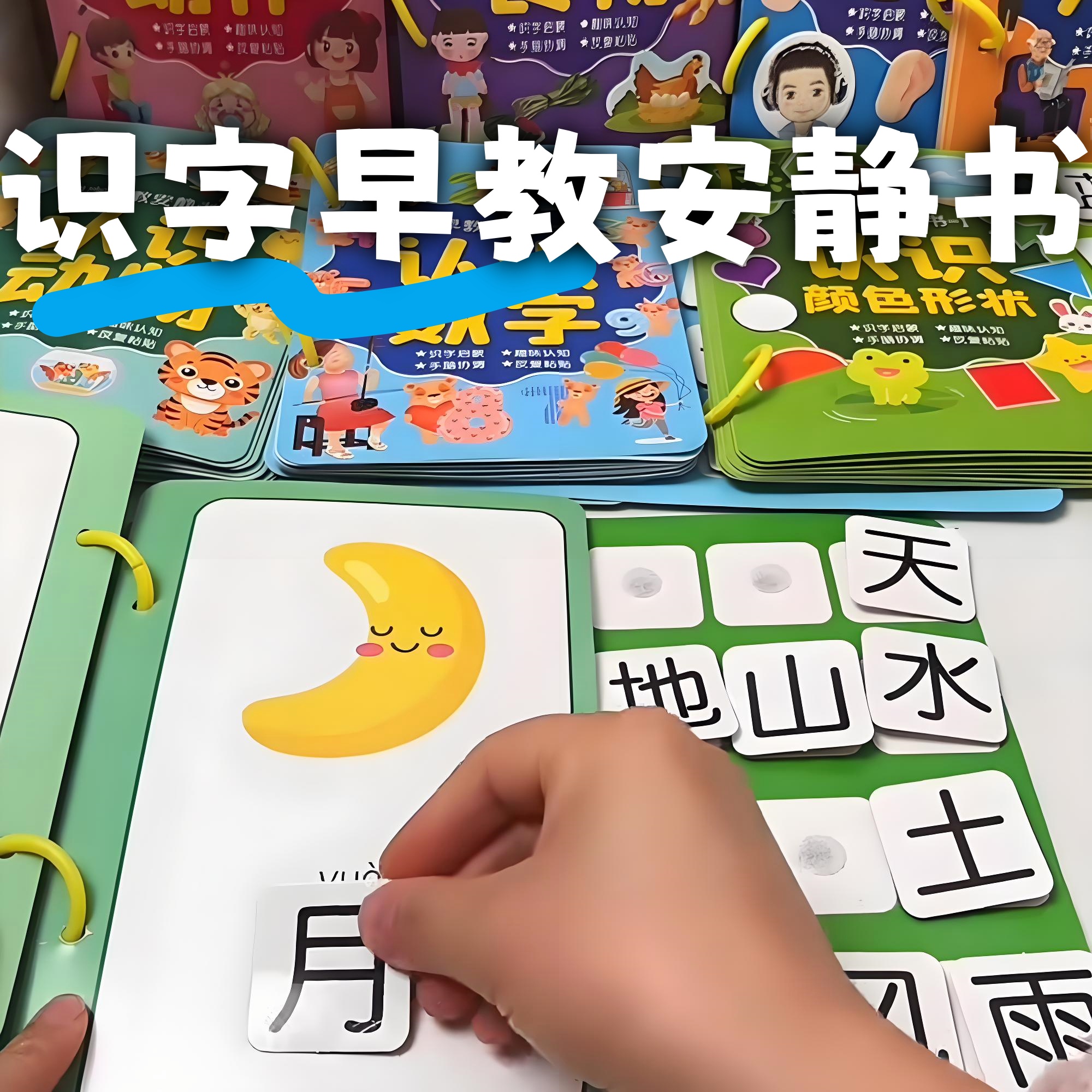 识字早教安静书幼儿识字书