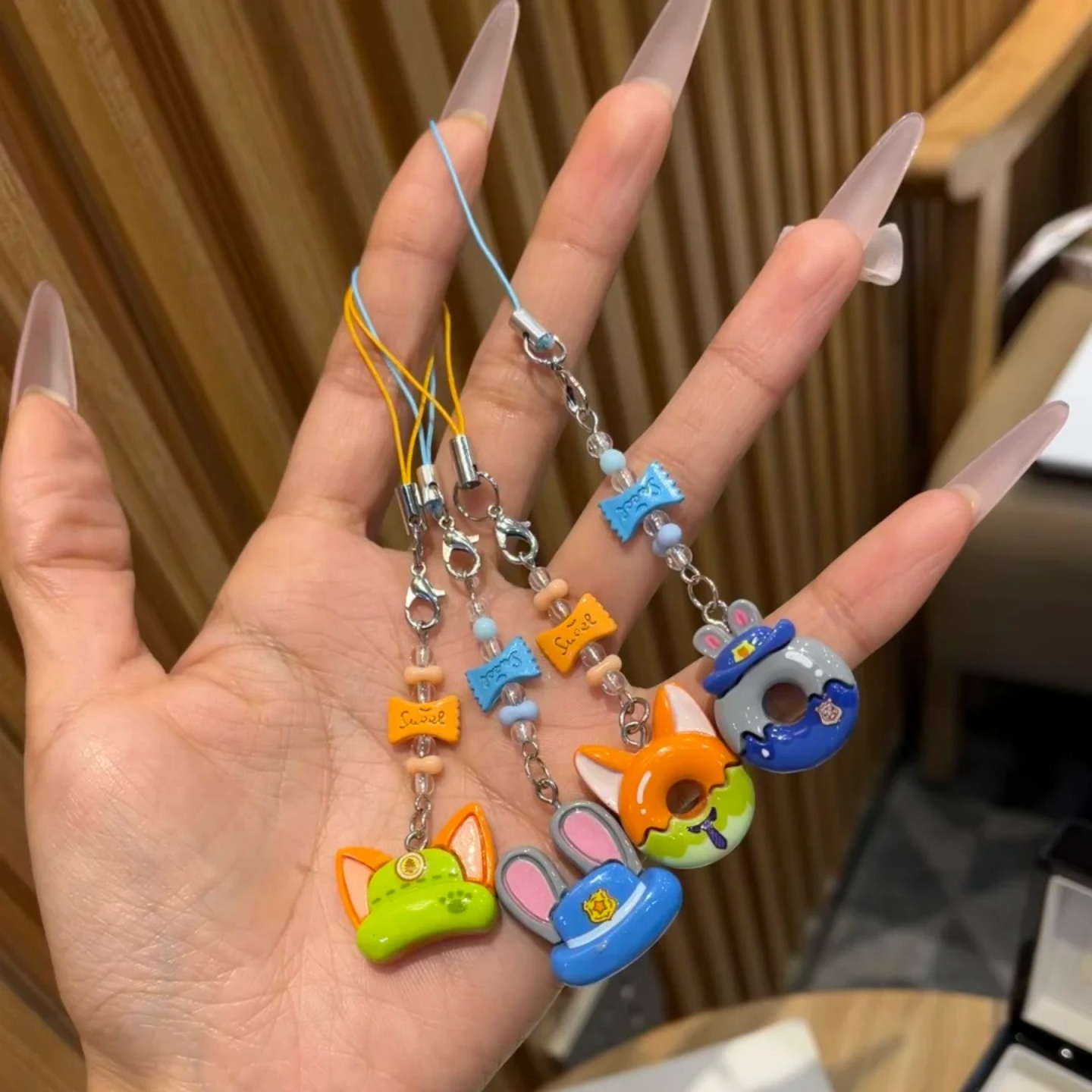 疯狂卡通动物城朱迪尼克钥匙扣