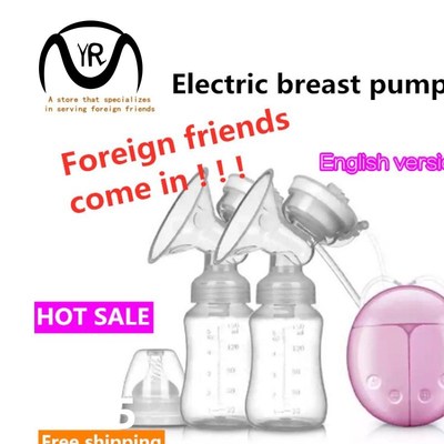 Double Electric USB Breast Pump Powerful Nipple Suction