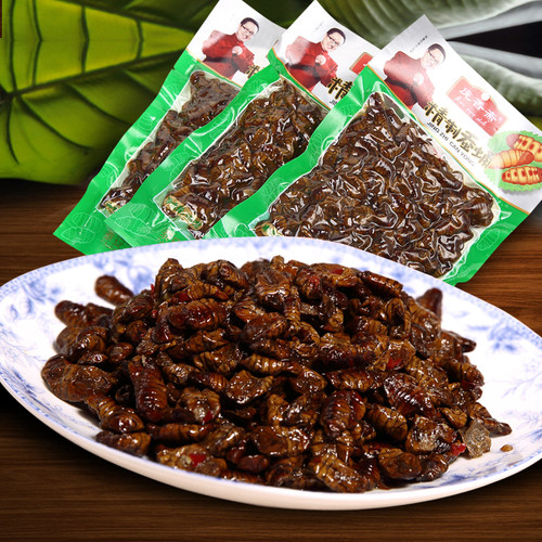 山东庞香斋水煮微辣袋装山东蚕蛹