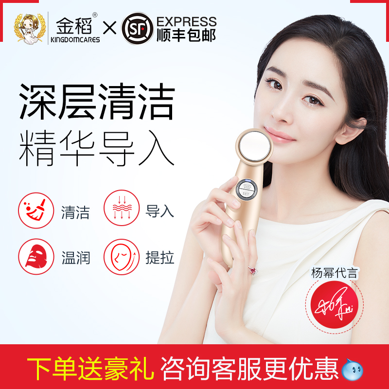 金稻導入儀美容儀器面部排毒去黑頭導出洗臉潔面儀家用臉部按摩器