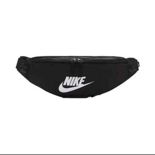 Nike Heritage系列 织物休闲运动健身大容量拉链开合斜挎腰包