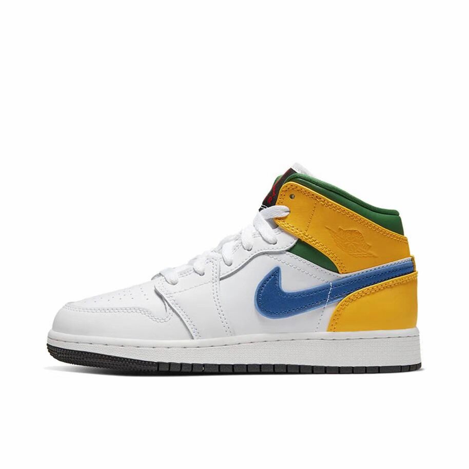 Jordan Air Jordan 1 Mid 中帮 复古篮球鞋 GS 糖果鸳鸯(002仓)