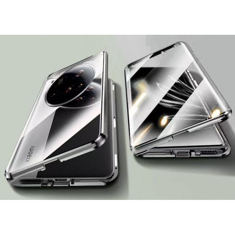 适用小米15Ultra手机壳新款防摔自带镜头膜全包小米15双面玻璃磁吸卡扣15Pro透明外壳膜一体保护套高级感男女