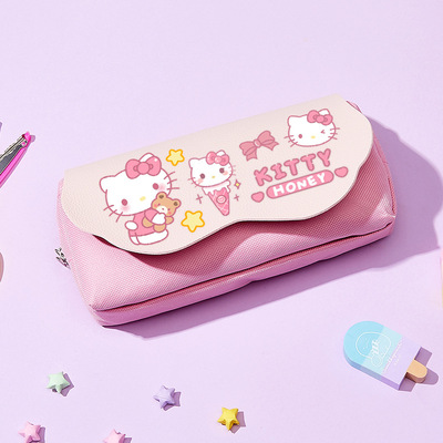 hellokitty周边笔袋凯蒂猫联名文具盒小学生铅笔盒生日礼物收纳袋
