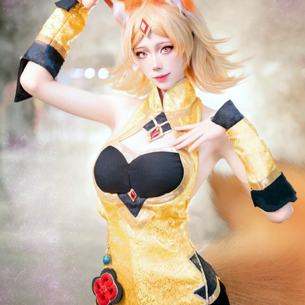 王者荣耀cos服妲己原皮cosplay套装女英雄假发小学生儿童周边配饰