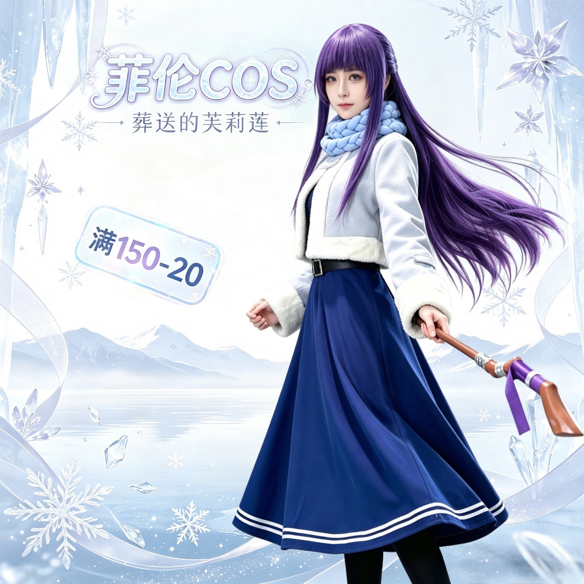 葬送的芙莉莲cos服菲伦冬装cosplay套装周边冒险岛怀旧服法杖假发