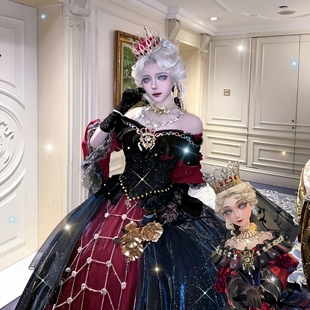 第五人格cos服裝 紅夫人cosplay虛妄杰作女角色兒童小學生假發(fā)道具
