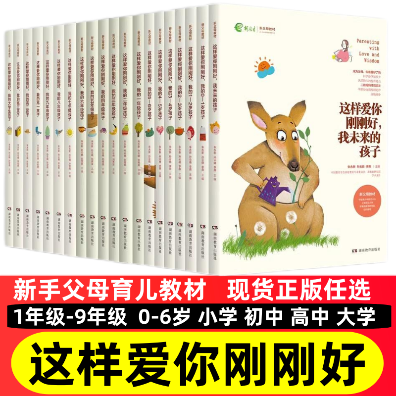 正版现货 这样爱你刚刚好 一二三四五六七八九年级0-1-2-3-4-5-6岁小学初中高中大学孩子家庭教育育儿百科新父母教