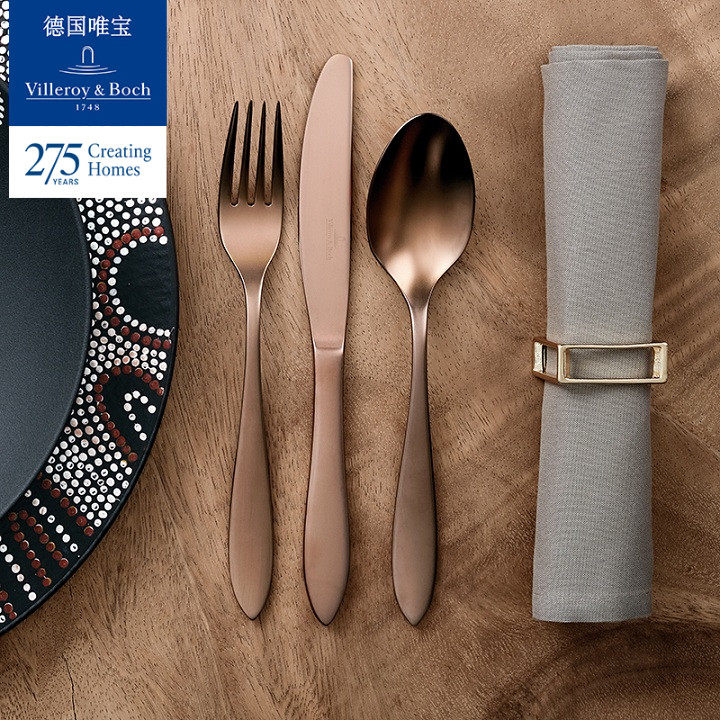 villeroyboch德国唯宝进口生活西餐刀叉勺 304不锈钢精致家用匠心