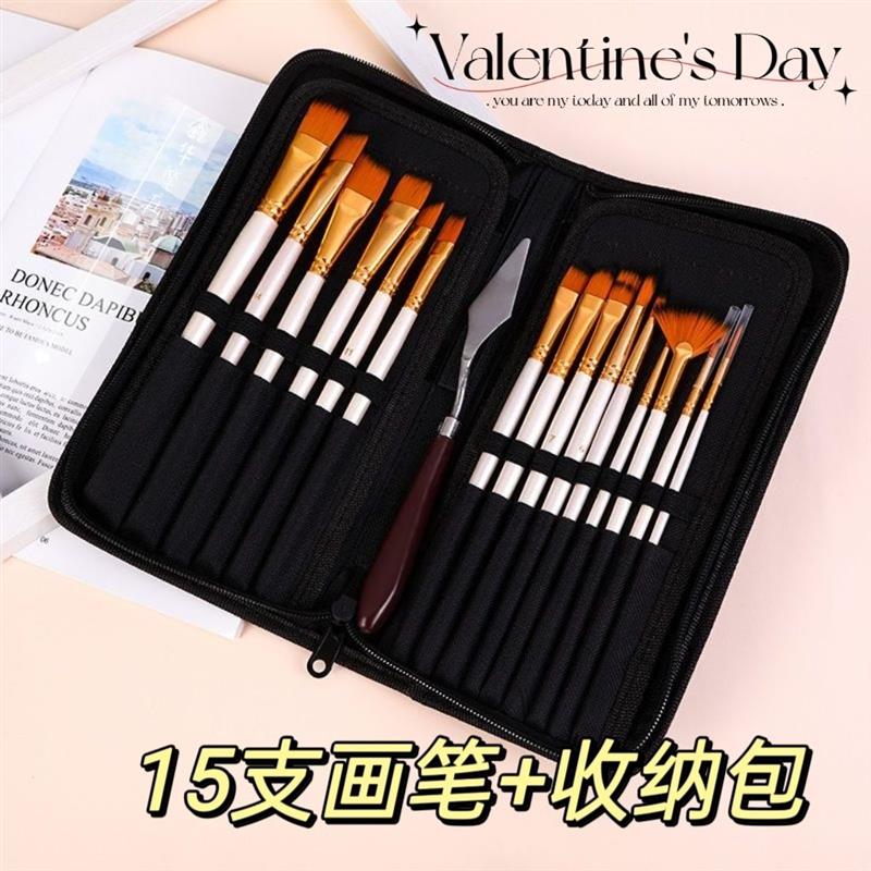 画笔布包套装尼龙水粉水彩笔扇形水粉/水彩/油画专用