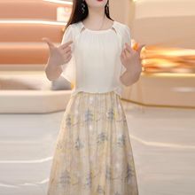 雪纺连衣裙2025新款女夏季十三行今年流行爆款气质减龄高级感裙子