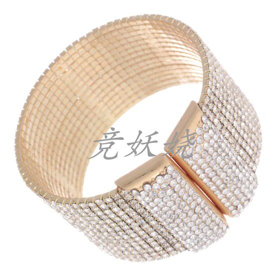 美国代购Western Fashion西方时尚狂欢派对饰品水钻弹力手链手镯