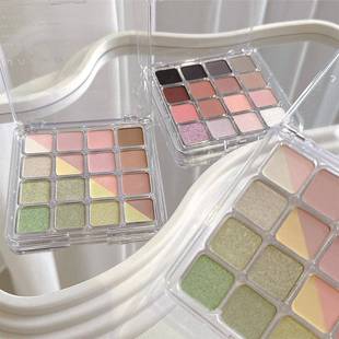 JADED葭妲心晴眼影盘薄荷曼波淡颜氛围感撞色平价珠光哑光眼影