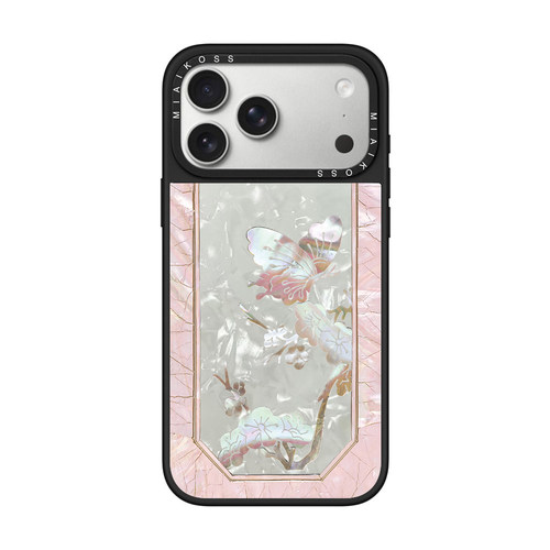 MIAIKOSS贝母新中式水墨荷花蝴蝶结适用iPhone17Promax苹果16手机壳15潮牌14防摔套13个性12女11艺术家磁吸版