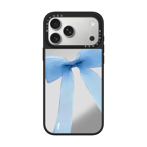 MIAIKOSS/妙吻联名樱花花卉蓝色蝴蝶结适用iPhone17Promax苹果16手机壳15潮牌14防摔套13个性12女11艺术磁吸