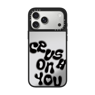 妙吻联名ILLIT WONHEE李沅禧明星同款黑色英文适用iPhone17Promax苹果16手机壳15潮牌14防摔套13个性12女11