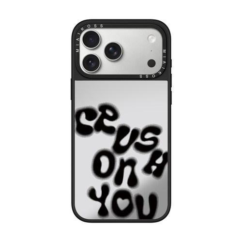 妙吻联名ILLIT WONHEE李沅禧明星同款黑色英文适用iPhone17Promax苹果16手机壳15潮牌14防摔套13个性12女18
