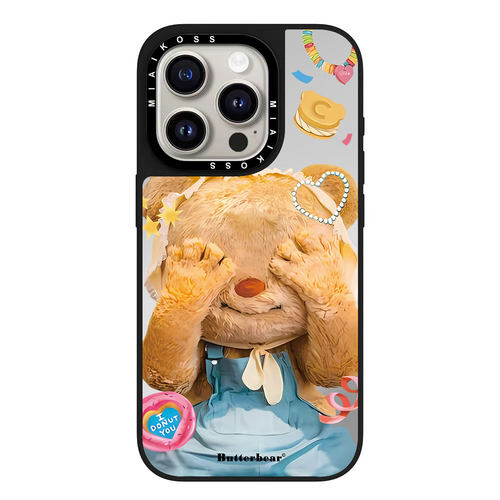 MIAIKOSS/妙吻联名捂脸Butterbear黄油小熊适用iPhone18Promax苹果17手机壳15潮牌14防摔套13个性12女16磁吸
