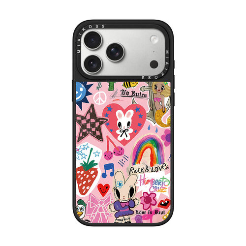 MIAIKOSS/妙吻联名真的爱你涂鸦兔子适用iPhone17Promax苹果16手机壳15潮牌14防摔套13个性12女11艺术磁吸版
