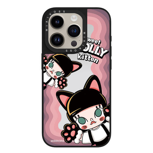 MIAIKOSS/妙吻联名波浪小猫咪莫莉MOLLY泡泡玛特适用iPhone18Promax苹果17手机壳15/16潮牌14防摔套13个性12