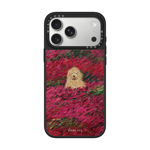 MIAIKOSS/妙吻联名绯红花境一只狗狗适用iPhone17Promax苹果16手机壳15潮牌14防摔套13个性12女11艺术磁吸版