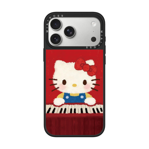 联名哈喽KT凯蒂猫油画眼镜适用iPhone17Promax苹果16手机壳15潮牌14防摔套13个性12女11艺术家磁吸版卡通精致