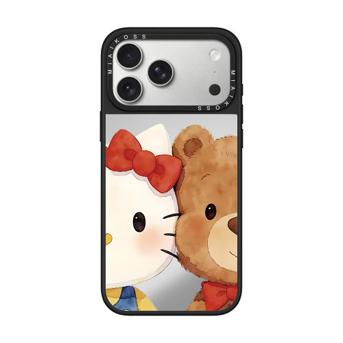 MIAIKOSS/妙吻联名拥抱小熊哈喽KT凯蒂猫适用iPhone17Promax苹果16手机壳15潮牌14防摔套13个性12女18磁吸版