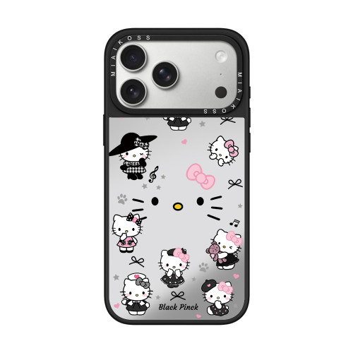 MIAIKOSS/妙吻联名哈喽KT凯蒂猫黑裙适用iPhone17Promax苹果16手机壳15潮牌14防摔套13个性12女11艺术磁吸版