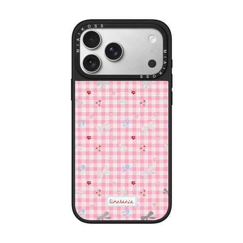 MIAIKOSS/妙吻联名粉色格纹蝴蝶结星星彩虹适用iPhone17Promax苹果16手机壳15潮牌14防摔套13个性18女磁吸版