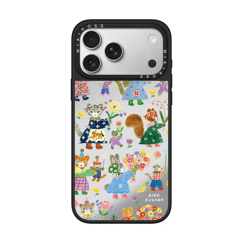 联名可爱彩色小动物插画Aiko Fukawa适用iPhone17Promax苹果16手机壳15潮牌14防摔套13个性12女18磁吸版卡通