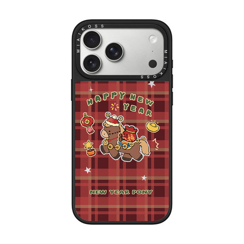 MIAIKOSS/妙吻新年格纹木马福袋 适用iPhone17Promax苹果16手机壳15潮牌14防摔套13个性12女磁吸精致卡通可爱