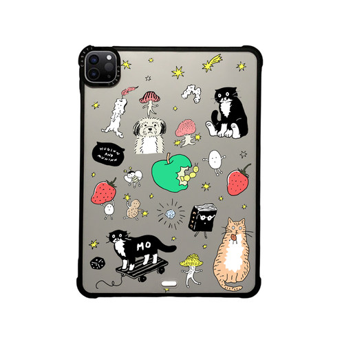 CASETi联名草莓滑板茶点猫适用苹果iPad Pro11寸平板电脑mini7/6保护套ipad10/11代防摔壳13/12.9 Air第4/5/6
