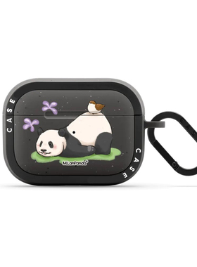 CASE联名大熊猫三太子萌兰草地盈盈AirPods4耳机保护套适用小恐龙AirPods Por2苹果蓝牙耳机壳小书包收纳