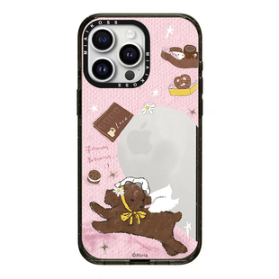 亚克力联名Roria 12女磁吸精致 豹豹猫猫动物粉底棕狗车适用iPhone16Promax苹果17手机壳15潮牌14防摔套13个性